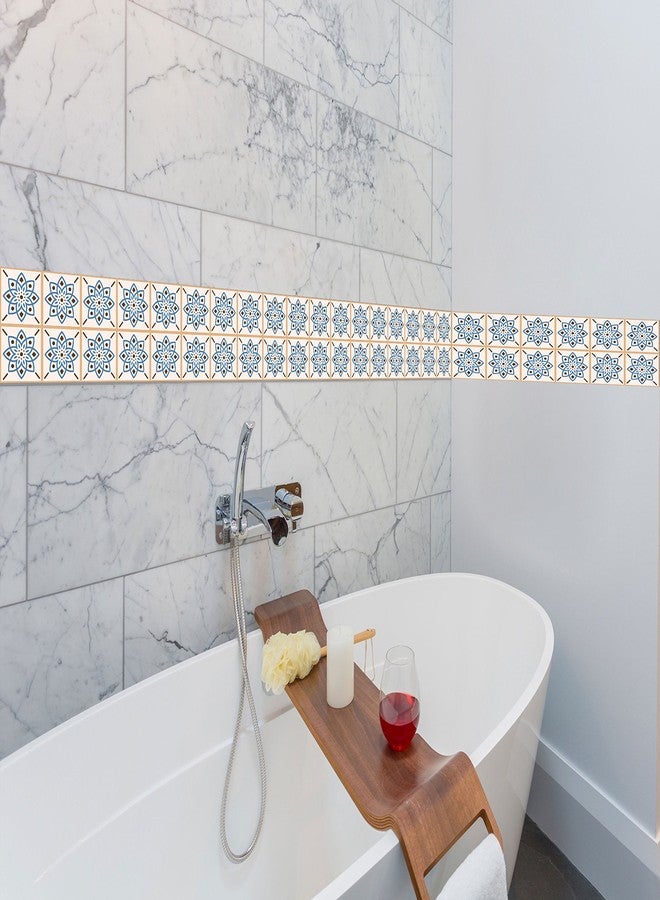 PRINTELLIGENT 500 cm x 10 cm Self Adhesive Wall Tile Decals Sticker - Oil Proof and Waterproof - Bathroom Kitchen Hall Tile Decoration - (Design-004) - Image 4
